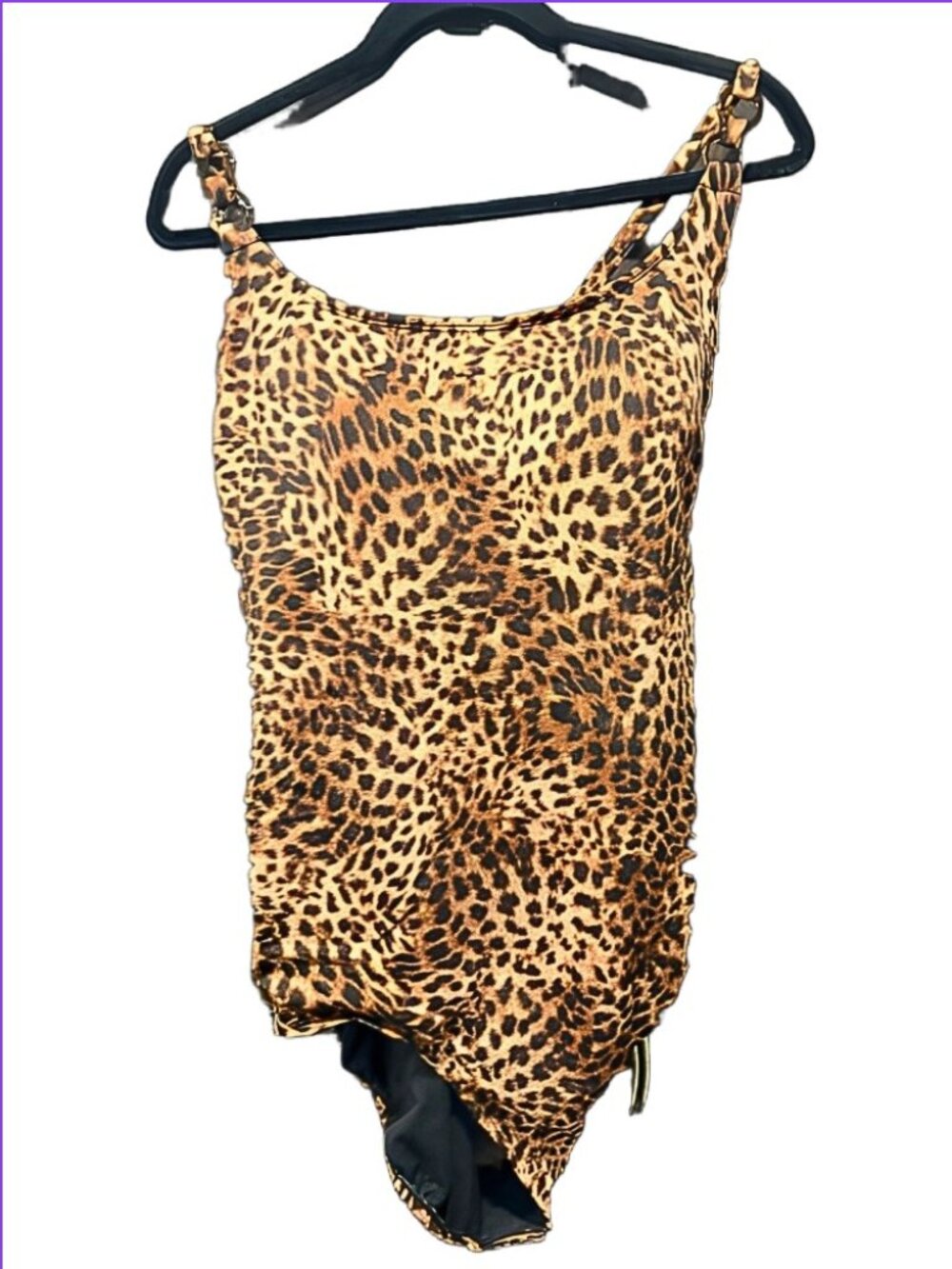 Time & Tru Leopard Swimsuit (3X)